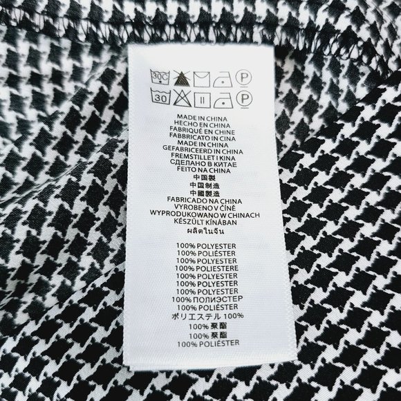 Michael Kors Houndstooth Silky Sleeveless Button-on Romper, NWOT, Sz S - Picture 9 of 9